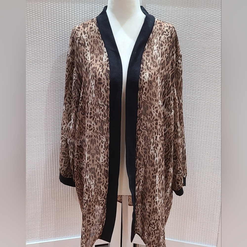 Signature Collection animal print cover up size 1X - Picture 1 of 2